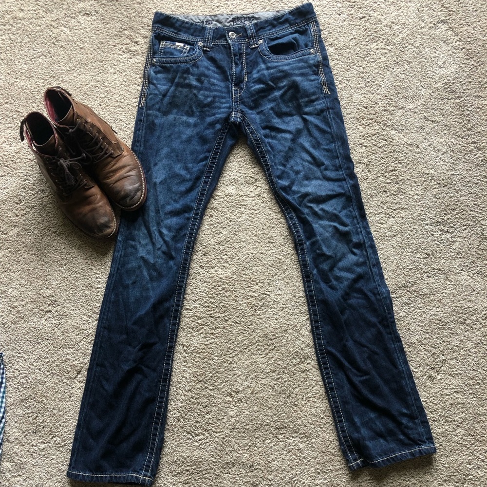Buckle black 3 fit slim stretch straight jeans
